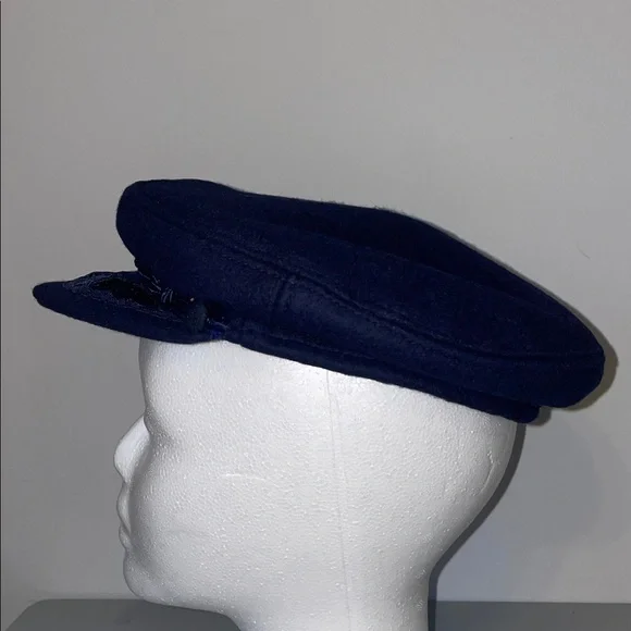 Authentic Greek Fisherman’s Cap navy blue 56-7 New - Picture 2 of 10